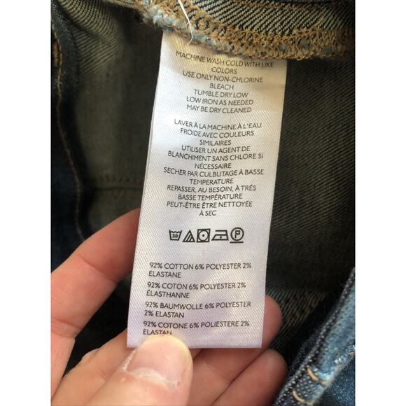 NWT WE THE FREE By Free People Level Up Slit Bootcut Blue Jeans Women's Size 31 - Picture 10 of 11